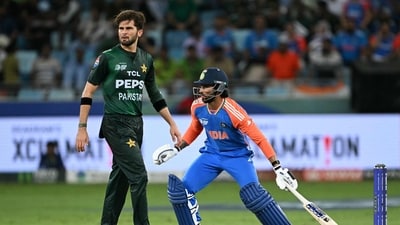 India's Tilak Varma (R) runs between the wickets as Pakistan's Shaheen Shah Afridi watches (AFP) India's Tilak Varma (R) runs between the wickets as Pakistan's Shaheen Shah Afridi watches (AFP)