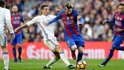 Cristiano Ronaldo and Lionel Messi in La Liga (AP) Cristiano Ronaldo and Lionel Messi in La Liga (AP)