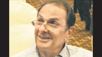 File ::::::::::: Nusli Wadia at the launch of former foreign minister Jaswant Singh's new book 'A Call of Honour' prior to the panel discussion on his book at Hilton Tower on Saturday - HT Photo by Santosh Harhare. 29-07-06