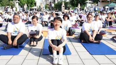 A Yoga Day event in Tokyo. (File Photo) A Yoga Day event in Tokyo. (File Photo)