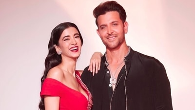 Saba Azad with Hrithik Roshan Saba Azad with Hrithik Roshan