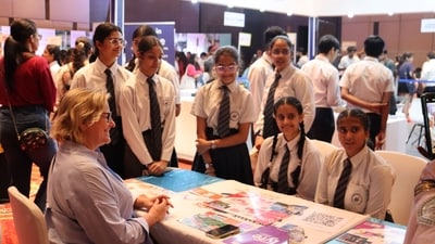 Education counsellor from French Universities counselling Indian students in Choose France Tour 2024. This year, the tour starts from October 5. Education counsellor from French Universities counselling Indian students in Choose France Tour 2024. This year, the tour starts from October 5.