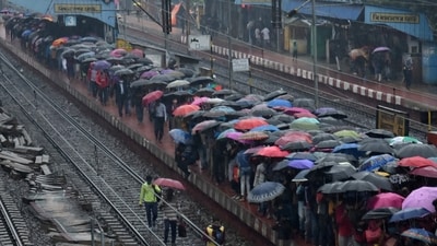 Due to the heavy rain, waterlogging is also reported at various parts of the railway tracks, with authorities deploying water pumps to eliminate the excess water and ensure fast restoration of services. (ANI file photo)