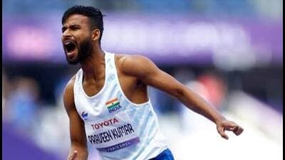 Praveen Kumar has a World Championships bronze, an Asian Para Games gold, and two Paralympics medals in the T64 high jump event. (PCI) Praveen Kumar has a World Championships bronze, an Asian Para Games gold, and two Paralympics medals in the T64 high jump event. (PCI)