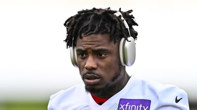 Former Houston Texans safety C.J. Gardner-Johnson arrives for practice at the team's NFL football training camp, Friday, July 25. (AP)