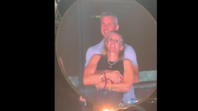 Andy Byron and Kristin Cabot at Coldplay concert. Andy Byron and Kristin Cabot at Coldplay concert.