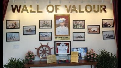 Wall of Valour was opened to the public in St Kabir Public School, Karnal on Tuesday. (HT Photo) Wall of Valour was opened to the public in St Kabir Public School, Karnal on Tuesday. (HT Photo)