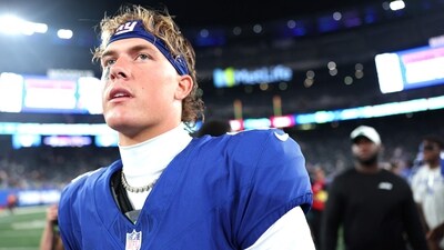 File photo of New York Giants quarterback Jaxson Dart. (Getty Images via AFP) File photo of New York Giants quarterback Jaxson Dart. (Getty Images via AFP)