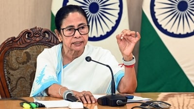 West Bengal chief minister Mamata Banerjee during a press conference in Howrah. (ANI) West Bengal chief minister Mamata Banerjee during a press conference in Howrah. (ANI)