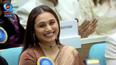 Rani Mukerji smiles brightly on hearing her praise. Rani Mukerji smiles brightly on hearing her praise.