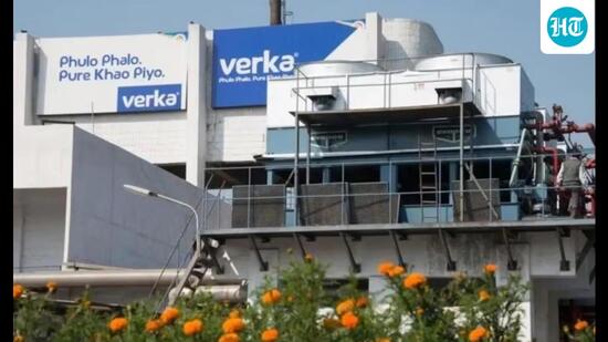 Verka on Tuesday reduced the prices of its dairy products following the implementation of the revised GST rates under GST 2.0 announced by the central government. The one-litre tetra pack of ultra-high temperature processed (UHT) milk now costs ₹74, down from ₹76, as the GST rate has dropped from 5% to zero. However, pouch milk remains exempted from GST. (HT File)