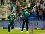 Pakistan's Shaheen Shah Afridi celebrates the dismissal of Sri Lanka's Pathum Nissanka during the Asia Cup Cricket match between Pakistan and Sri Lanka Pakistan's Shaheen Shah Afridi celebrates the dismissal of Sri Lanka's Pathum Nissanka during the Asia Cup Cricket match between Pakistan and Sri Lanka