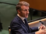 France's President Emmanuel Macron addresses the 80th session of the United Nations General Assembly, Tuesday, Sept. 23, 2025, at U.N. headquarters. France's President Emmanuel Macron addresses the 80th session of the United Nations General Assembly, Tuesday, Sept. 23, 2025, at U.N. headquarters.