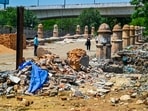 ASI to peel off concrete layers, restore Mughal-era floor, and secure site with new grills, gates and a porta cabin; vehicles barred. (RAJ K RAJ /HT PHOTO)