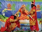 Artistes performing Ramleela in Sarabha Nagar. (Manish/HT) Artistes performing Ramleela in Sarabha Nagar. (Manish/HT)
