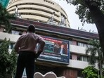 The Bombay Stock Exchange building on Dalal Street in Mumbai. The Bombay Stock Exchange building on Dalal Street in Mumbai.