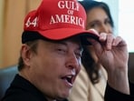 Tech billionaire Elon Musk was a primary advisor to Trump when he began his second presidency at the start of 2025. Here he's pictured during a cabinet meeting in April.