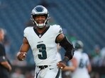 Nolan Smith Jr. #3 of the Philadelphia Eagles looks on prior to the NFL Preseason game against the Cincinnati Bengals Nolan Smith Jr. #3 of the Philadelphia Eagles looks on prior to the NFL Preseason game against the Cincinnati Bengals