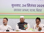 Congress leaders meet in Patna for the first CWC session in Bihar since independence. Congress leaders meet in Patna for the first CWC session in Bihar since independence.