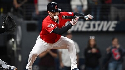 Guardians’ David Fry hospitalized after 99 mph pitch to the face (Getty Images via AFP) Guardians’ David Fry hospitalized after 99 mph pitch to the face (Getty Images via AFP)
