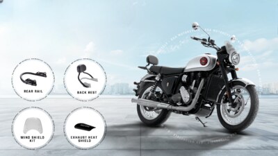 BSA Motorcycles offers festive deal on Gold Star 650, allowing first 500 buyers to purchase at pre-GST prices and receive a limited-edition kit worth ₹5,900. BSA Motorcycles offers festive deal on Gold Star 650, allowing first 500 buyers to purchase at pre-GST prices and receive a limited-edition kit worth ₹5,900.