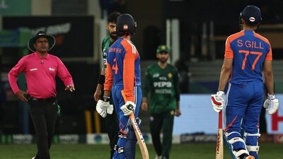 Abhishek Sharma getting into heated exchange with Haris Rauf during latest India vs Pakistan match in Asia Cup 2025 (AFP) Abhishek Sharma getting into heated exchange with Haris Rauf during latest India vs Pakistan match in Asia Cup 2025 (AFP)