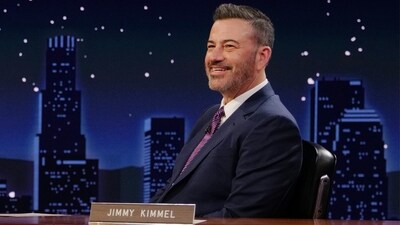 This image released by ABC shows Jimmy Kimmel on the set of Jimmy Kimmel Live!. (Randy Holmes/Disney via AP) (AP)