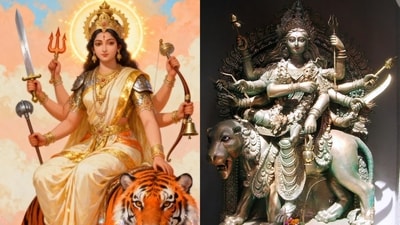 Day 3 of Navratri this year, dated September 24, is dedicated to Maa Chandraghanta (Photos: X) Day 3 of Navratri this year, dated September 24, is dedicated to Maa Chandraghanta (Photos: X)