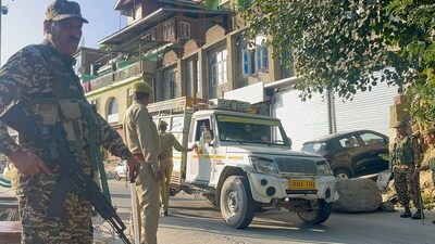 Doda: Security personnel keep vigil after a joint encounter of the Army and police forces with terrorists, in Doda district of Jammu and Kashmir. (PTI Photo) (PTI) Doda: Security personnel keep vigil after a joint encounter of the Army and police forces with terrorists, in Doda district of Jammu and Kashmir. (PTI Photo) (PTI)