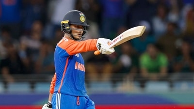 India's Abhishek Sharma celebrates his half century during the Asia Cup 2025 Super Four match between India and Pakistan (Creimas/Asian Cricket Council) India's Abhishek Sharma celebrates his half century during the Asia Cup 2025 Super Four match between India and Pakistan (Creimas/Asian Cricket Council)