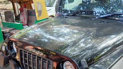 The Mahindra Thar registered in the accused’s father’s name. (HT) The Mahindra Thar registered in the accused’s father’s name. (HT)