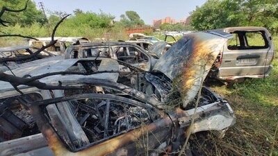 The cause of the fire is still unknown. (HT Photo)