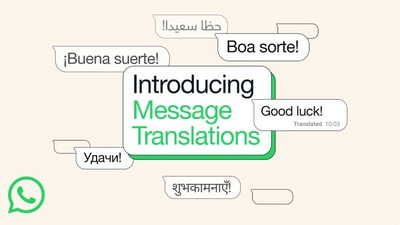 WhatsApp now lets users translate messages from English to Hindi directly within chats on Android and iOS. (Meta) WhatsApp now lets users translate messages from English to Hindi directly within chats on Android and iOS. (Meta)