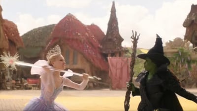 Ariana Grande’s Glinda and Cynthia Erivo’s Elphaba clash in the final trailer for Wicked: For Good. (Youtube/ Screengrab) Ariana Grande’s Glinda and Cynthia Erivo’s Elphaba clash in the final trailer for Wicked: For Good. (Youtube/ Screengrab)