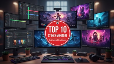 Explore crisp, vibrant displays, these top-rated 27-inch monitors bring work, gaming, and media viewing to life in every home and office. (AI-generated) Explore crisp, vibrant displays, these top-rated 27-inch monitors bring work, gaming, and media viewing to life in every home and office. (AI-generated)