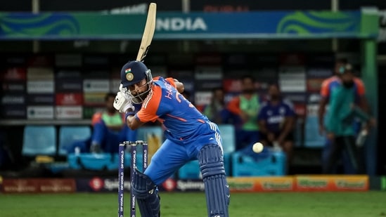 Hardik Pandya (38 off 29 balls) made some cavalier blows at the business end to take the total past 150.&nbsp;(AFP)