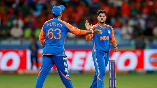 Kuldeep Yadav's (3/18 in 4 overs) craft was too much for them to decode for the Bangladesh batters.(Creimas/Asian Cricket Council)