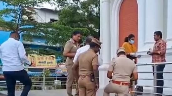 The clip purportedly showed three seniors removing the victim’s clothes and hitting him with a slipper inside his hostel room in Checkanurani. (File) (ANI)