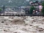 According to IMD data, Himachal recorded 1,024 mm rainfall this season, 42% above normal. (HT File) According to IMD data, Himachal recorded 1,024 mm rainfall this season, 42% above normal. (HT File)