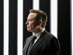 Elon Musk attends the opening ceremony of the new Tesla Gigafactory for electric cars in Gruenheide, Germany, March 22, 2022.
