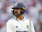 India's Karun Nair walks off the field after losing his wicket India's Karun Nair walks off the field after losing his wicket
