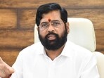 Mumbai, India - July 05, 2022: Chief Minister Eknath Shinde addresses the media during a press conference at BMC Disaster Management Department, BMC Headquarters, in Mumbai, India, on Tuesday, July 05, 2022. (Photo by Bhushan Koyande/HT Photo) (HT PHOTO) Mumbai, India - July 05, 2022: Chief Minister Eknath Shinde addresses the media during a press conference at BMC Disaster Management Department, BMC Headquarters, in Mumbai, India, on Tuesday, July 05, 2022. (Photo by Bhushan Koyande/HT Photo) (HT PHOTO)