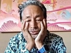 Climate Activist Sonam Wangchuk speaks after protests erupted regarding the demand to advance the proposed talks with the Centre on extension of Sixth Schedule as well as statehood to Ladakh, Wednesday. Climate Activist Sonam Wangchuk speaks after protests erupted regarding the demand to advance the proposed talks with the Centre on extension of Sixth Schedule as well as statehood to Ladakh, Wednesday.