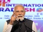 Prime Minister Narendra Modi addresses the gathering during the inauguration of Uttar Pradesh International Trade Show 2025
Prime Minister Narendra Modi addresses the gathering during the inauguration of Uttar Pradesh International Trade Show 2025