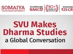 SVU’s Dharma Studies is  merging Indian Wisdom with Global Ethics. (Source: SVU)
