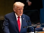 President Donald Trump addresses the 80th session of the United Nations General Assembly, Tuesday. President Donald Trump addresses the 80th session of the United Nations General Assembly, Tuesday.