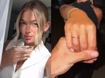 Social media users mocked the modest size of the ring, saying it was “tiny”. Social media users mocked the modest size of the ring, saying it was “tiny”.
