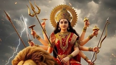 Navratri 2025 day 4: On the fourth day of Shardiya Navratri, devotees wear yellow to honour Goddess Kushmanda. (Pinterest) Navratri 2025 day 4: On the fourth day of Shardiya Navratri, devotees wear yellow to honour Goddess Kushmanda. (Pinterest)