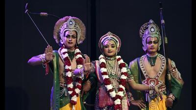 A scene from a Ramlila performance. (Ajay Aggarwal /HT File Photo) A scene from a Ramlila performance. (Ajay Aggarwal /HT File Photo)