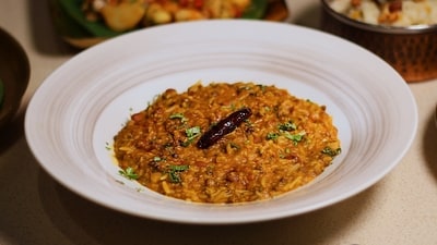 If you love white rice, one serving of Dr Rajan's khichdi recipe will give you almost 40 g of protein and 30 g of fibre. If you love white rice, one serving of Dr Rajan's khichdi recipe will give you almost 40 g of protein and 30 g of fibre.